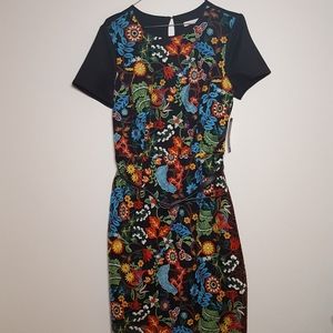 NWT New York & Co Embroidered Midi Dress